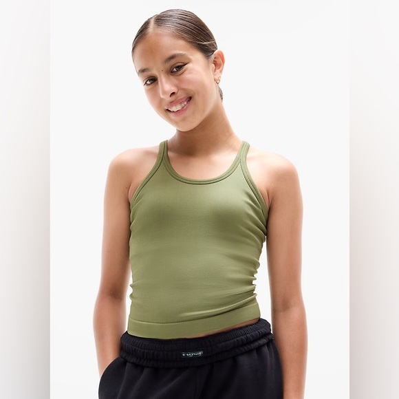 Athleta Other - NWT New ATHLETA GIRL Rise Above Rib Cami Shelf Bra Racerback Tank Top M 8 10